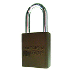 Aluminum Padlock 1 1/2″ Body Width; Keyed: Different; Brown - Benchmark Tooling