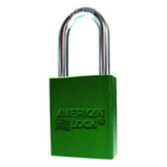 Aluminum Padlock 1 1/2″ Body Width; Keyed: Different; Green - Benchmark Tooling
