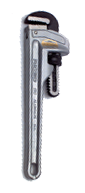 3" Pipe Capacity - 24" OAL - Aluminum Pipe Wrench - Benchmark Tooling