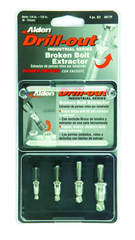 #4017P; Removes 1/4 - 1/2" SAE Screws; 4 Piece Drill-Out - Screw Extractor - Benchmark Tooling