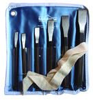 6 Piece Chisel Set -- 1/4 to 3/4'' Diameter - Benchmark Tooling