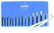 14 Piece Punch & Chisel Set -- #14RC; 1/8 to 3/16 Punches; 7/16 to 7/8 Chisels - Benchmark Tooling