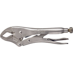 Vise-Grip Curved Jaw Locking Pliers with Wire Cutter - 5WR Plain Grip 1 1/8″ Capacity 5″ Long - Benchmark Tooling