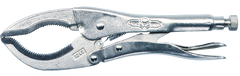 Large Jaw Locking Pliers -- #12LC Plain Grip 0 to 3-1/8'' Capacity 12'' Long - Benchmark Tooling