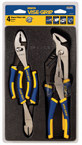 Pliers Set -- #2078707; 4 Pieces; Includes: 6" Diagonal Cutter; 6" Slip Joint; 8" Long Nose; 10" Groove Joint - Benchmark Tooling