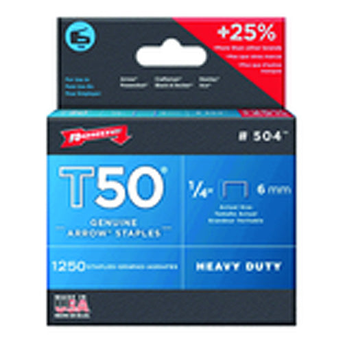 1/4″ / 6 mm - T50–1250 Standard Pack - Staples - Benchmark Tooling