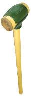 Rawhide Face Sledge Hammer -- 8 lb--36'' Hickory Handle--2-3/4'' Head Diameter - Benchmark Tooling