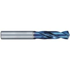 #2 Dia. × 6 mm Shank × 28 mm Flute Length × 66 mm OAL, Stub, 135°, Aqua Revo D, 2 Flute, External, Solid Carbide Drill - Benchmark Tooling
