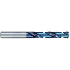 #7 Dia. × 6 mm Shank × 40 mm Flute Length × 82 mm OAL, Jobber, 135°, Aqua Revo D, 2 Flute, External, Solid Carbide Drill - Benchmark Tooling