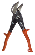 1-3/8'' Blade Length - 9-1/4'' Overall Length - Right Cutting - Metalmaster Offset Snips - Benchmark Tooling