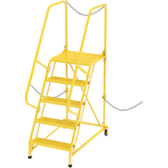 ‎Semi-Trailer Access Ladder - 5-Perf Step Yellow - 350# - Exact Industrial Supply