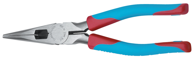 Channellock Long Needle Nose Pliers -- #318CB Cushion Grip 8.5'' Long - Benchmark Tooling