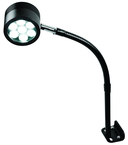 7 LED Spot Light  Dimmable  17" Flexible Gooseneck Arm  Direct Mount - Benchmark Tooling