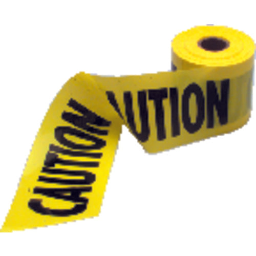 200 feet × 3″ Yellow / Black Caution Tape - Benchmark Tooling