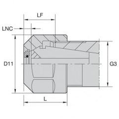 LNHABER16M COOLANT LOCKNUT - Benchmark Tooling