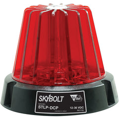 Light - Round 4″ Dome - Flashing Safety - Red - Exact Industrial Supply