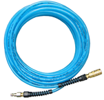 #PFE60256T - 3/8 MPT x 25 Feet - Light Blue Thermoplastic - 2 Fitting(s) - Air Hose - Benchmark Tooling