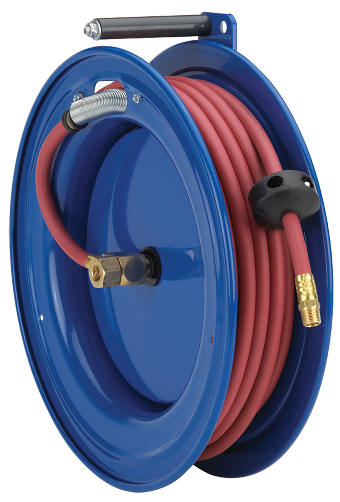 #SR15L-L325For 3/8" x 25' Hose Spring Rewind Hose Reel RightMount - Benchmark Tooling