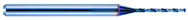 1.76mm Dia. - X 47mm OAL Carbide Micro Drill -Aqua Coated - Benchmark Tooling