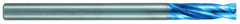 4mm Dia. - X 100mm OAL - 10XD-Carbide-Drill-Aqua EX Coated - Benchmark Tooling
