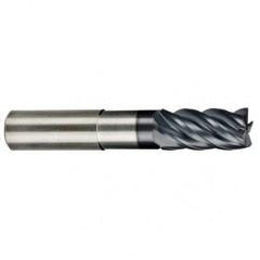 5/8" Dia. - 3/4" LOC - 5" OAL - .030 Radius 5 FL Carbide S/E HP End Mill-AlCrNX - Benchmark Tooling