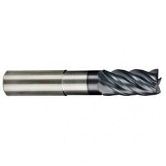1/2" Dia. - 5/8" LOC - 5 OAL Ball Nose 5 FL Carbide S/E HP End Mill-AlCrNX - Benchmark Tooling