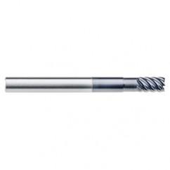1/2" Dia. - 5/8" LOC - 3" OAL - .030 Radius 6 FL Carbide End Mill-Uncoated - Benchmark Tooling
