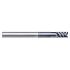 1/2" Dia. - 5/8" LOC - 3" OAL - .030 Radius 6 FL Carbide End Mill-Uncoated - Benchmark Tooling