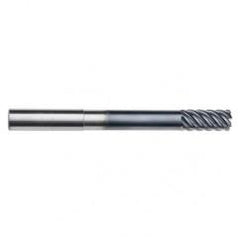 1/2" Dia. - 1-1/8" LOC - 4" OAL - .015 Radius 6 FL Carbide End Mill-Uncoated - Benchmark Tooling
