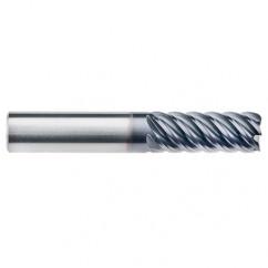 5/8" Dia. - 2-5/8" LOC - 5" OAL - .030 Radius 6 FL Carbide End Mill-AlTiN-x - Benchmark Tooling