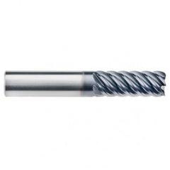 5/8" Dia. - 2-5/8" LOC - 5" OAL - .060 Radius 6 FL Carbide End Mill-AlTiN-x - Benchmark Tooling