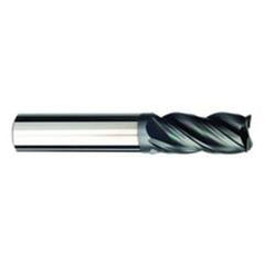 1/2 Dia. x 3 Overall Length 4-Flute .030 C/R Solid Carbide SE End Mill-Round Shank-Center Cut-AlCrN-X - Benchmark Tooling