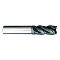 1/4 Dia. x 3 Overall Length 4-Flute .030 C/R Solid Carbide SE End Mill-Round Shank-Center Cut-AlCrN-X - Benchmark Tooling