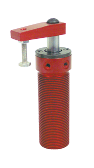 Round Threaded Body Pneumatic Swing Cylinder - #8215 .50'' Vertical Clamp Stroke - With Arm - RH Swing - Benchmark Tooling