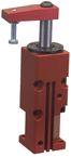 Round Threaded Body Pneumatic Swing Cylinder - #8216 .50'' Vertical Clamp Stroke - With Arm - LH Swing - Benchmark Tooling