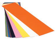 10-Pack Plastic Color-Coded Shim - 5 x 20 (.010 Thickness) - Benchmark Tooling