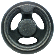 Cast Iron Handwheel (No Holes) - 8'' Wheel Diameter; 1-21/32'' Hub Diameter - Benchmark Tooling