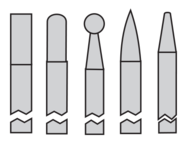 CARBIDE DIAM BURR SET#1 D/C METRIC - Benchmark Tooling