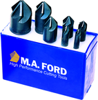 4 Pc. HSS 82° Chatterless Countersink Set - Benchmark Tooling