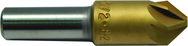 5/8 HSS 6 Flute Countersink 100 Deg TiN Coated - Benchmark Tooling