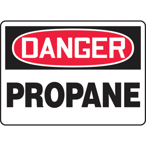 Sign, Danger Propane, 10″ × 14″, Vinyl - Benchmark Tooling