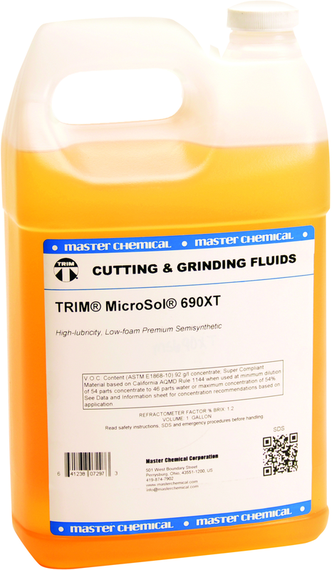 1 Gallon TRIM® MicroSol® 690XT High Lubricity Low Foam Premium Semi-Synthetic - Benchmark Tooling