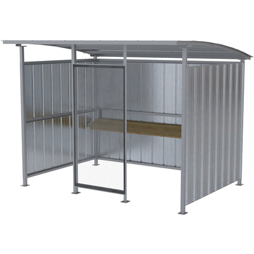 Galvanized Multi- Duty Smokers Shelter 120″ - Exact Industrial Supply