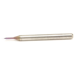 ‎MDUS0120-30C-KP011 0.12 mm Dia. × 3 mm Shank × 1.2 mm Flute Length × 38 mm OAL, TiAlN, External Coolant, Cylindrical Solid Carbide Drill - Exact Industrial Supply