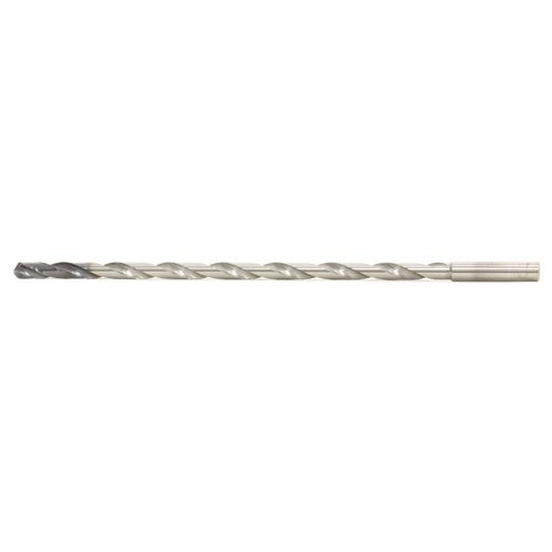 MDW095XHV20 9.5 mm Dia. × 10 mm Shank × 223 mm Flute Length × 277 mm OAL, DEX, External Coolant, Cylindrical Solid Carbide Drill - Exact Industrial Supply