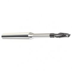 1.5mm Dia. - 2.2mm LOC - 38mm OAL - .15mm C/R 2 FL Carbide End Mill with 12mm Reach-Nano Coated - Benchmark Tooling