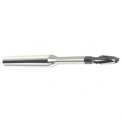 .090 Dia. - 1/8" LOC - 1-1/2" OAL - .015 C/R 2 FL Carbide End Mill with 1/8" Reach-Nano Coated - Benchmark Tooling