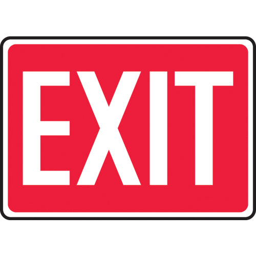 Sign, Exit, 7″ × 10″, Vinyl - Benchmark Tooling