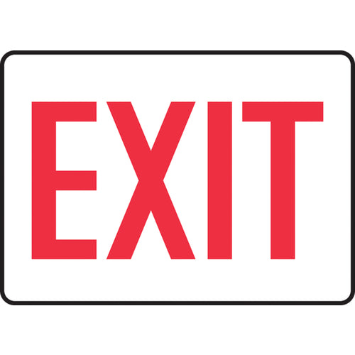 Sign, Exit, 10″ × 14″, Aluminum - Benchmark Tooling