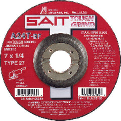 9″ × 1/4″ × 7/8″ - Aluminum Oxide A24N - Depressed Center Wheel - Benchmark Tooling